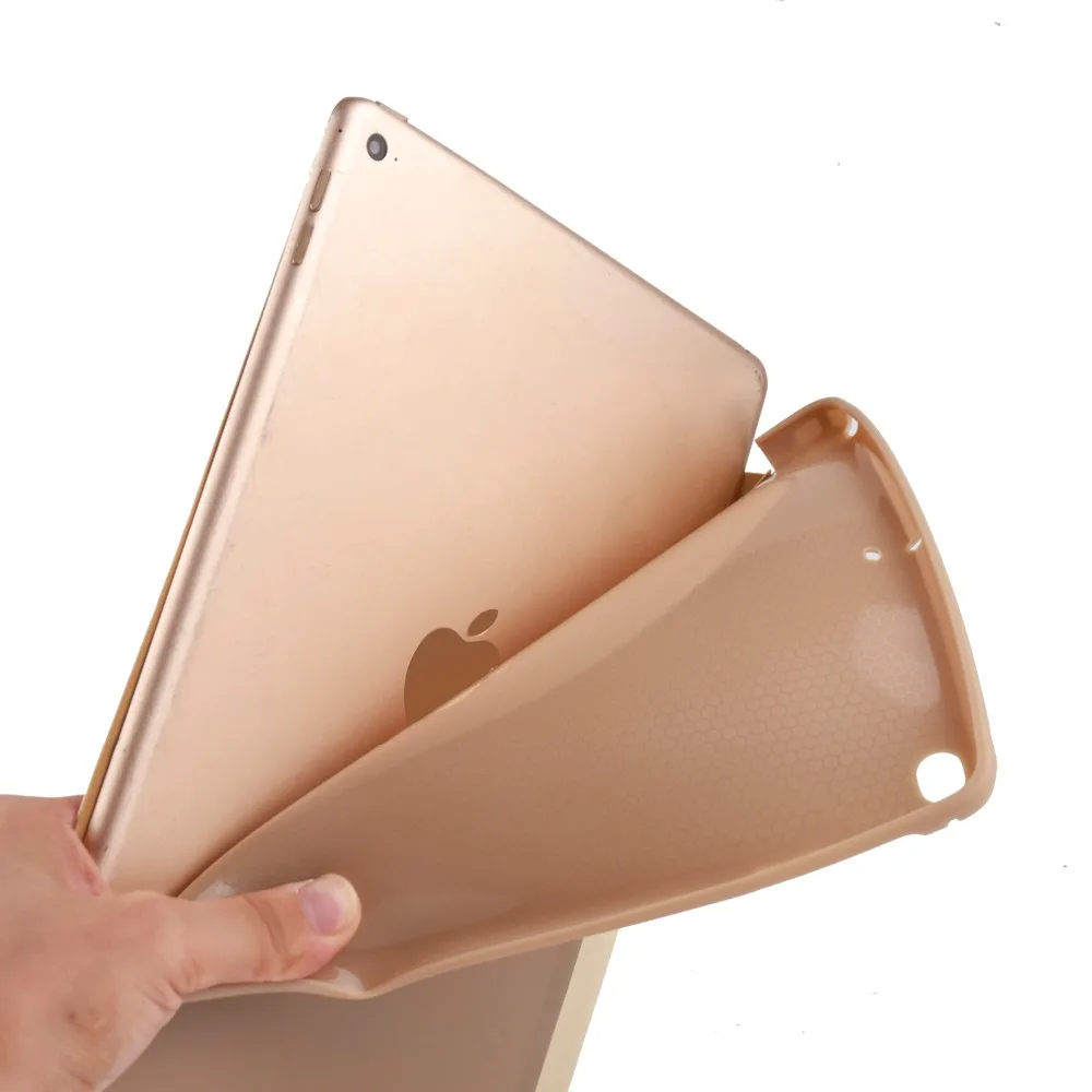 YCJOYZW-чехол для Apple, iPad 9,7 дюймов / для iPad Air 1/Air 2. Чехол из искусственной кожи+ Мягкий силиконовый чехол из ТПУ полная защита для угла