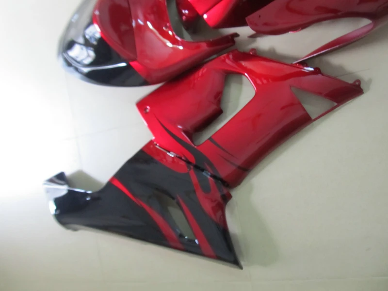 ABS наборы обтекателей для Kawasaki NINJA ZX 6R 2005 2006 aftermarket zx6r 05 06 красный черный корпус