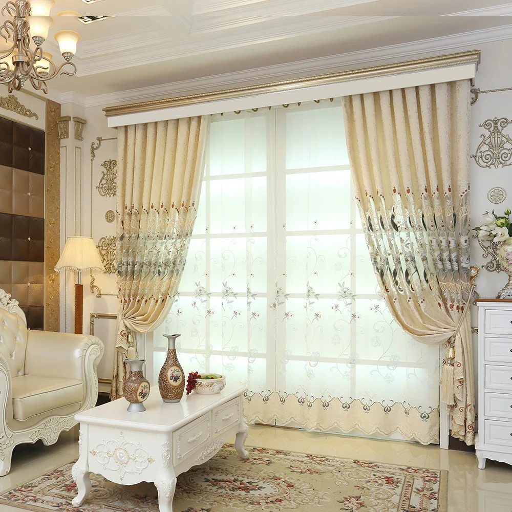 Европейские Роскошные жаккардовые вышитые современные минималистичные