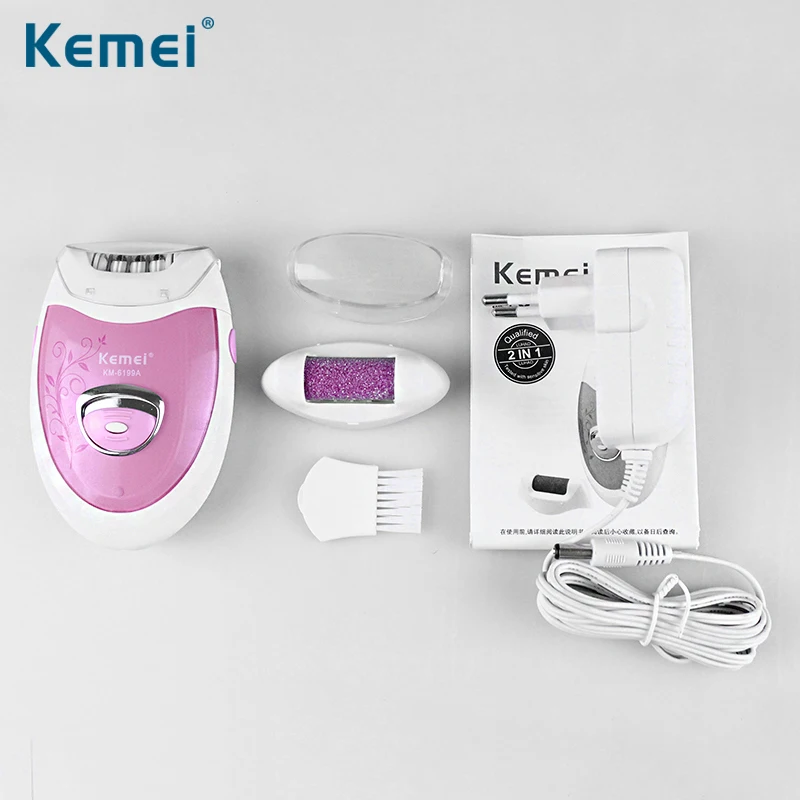 Женский перезаряжаемый электрический эпилятор Kemei 6199A для бритья устройство