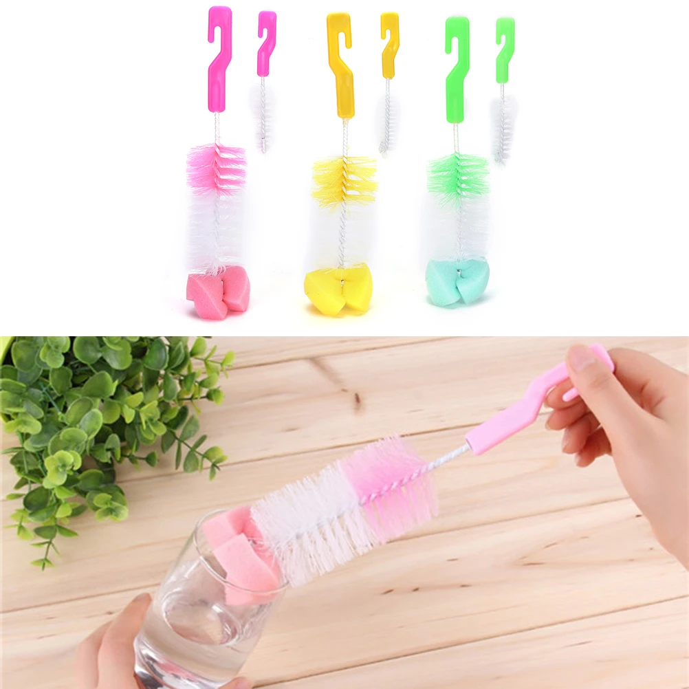 Детские молочные бутылки соски чистые щетки губка очиститель с соской щетка 360