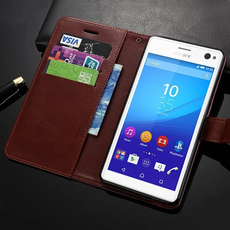 Чехол книжка из искусственной кожи для Sony Xperia C4 Dual E5333 E5306 E5303 E5353 E5343 E5363 чехлы