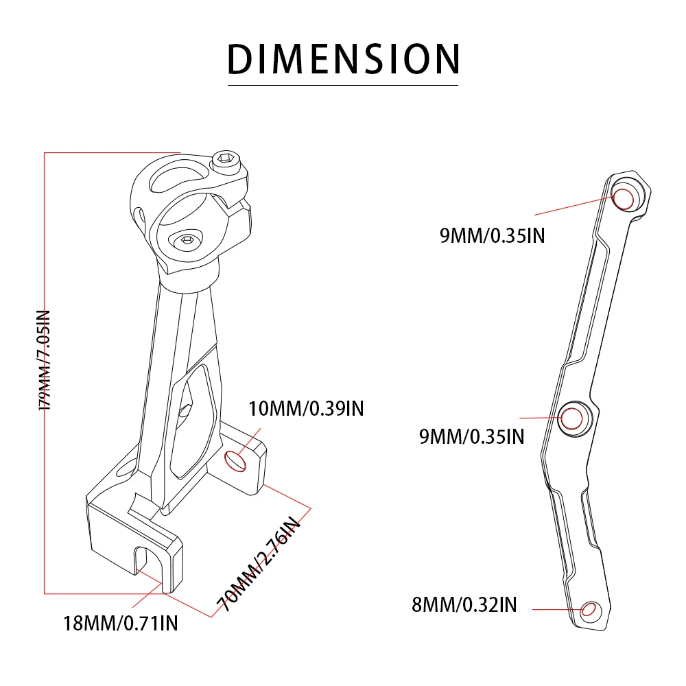 For Yamaha MT 09 MT09 MT-09 FZ09 FZ-09 FZ 2013- 2016 Motorcycle Damper Steering Stabilize Safety Control Bracket Mount kit | Автомобили и