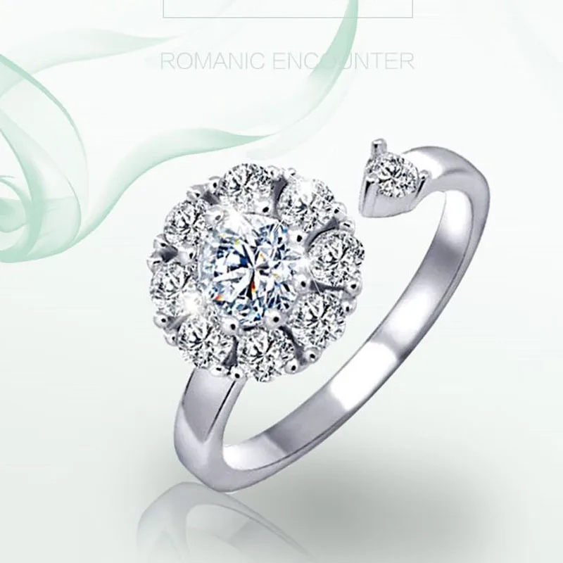 Обручальные кольца с цирконием AAA для женщин Свадебное женское кольцо