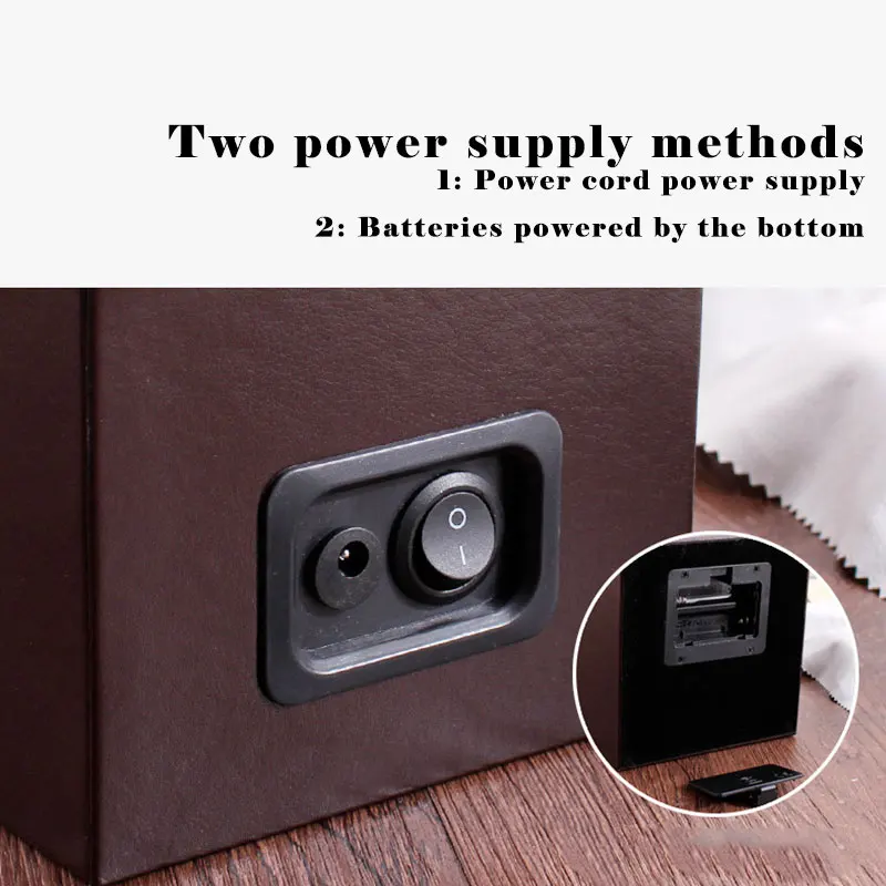 UTHAI U01 коричневые механические часы коробка с подзаводом мотор шейкер