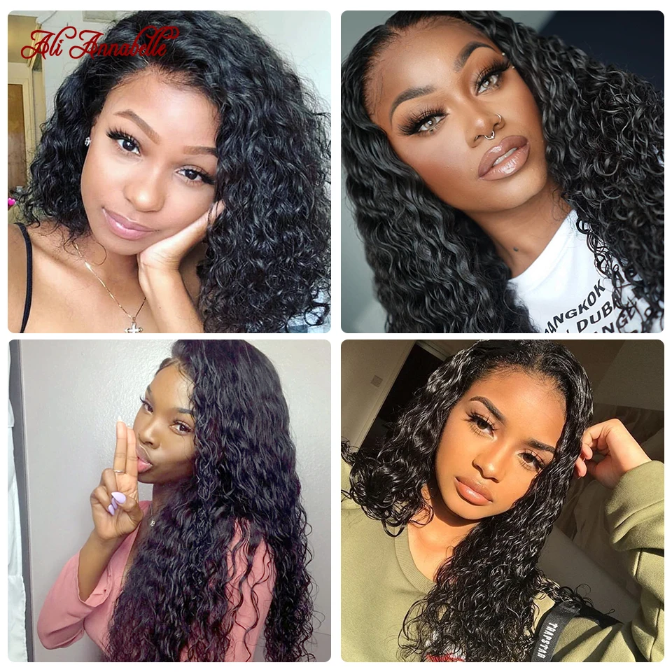 Перуанские волнистые пряди с закрытием 100% человеческие волосы Волосы Remy ткань 3