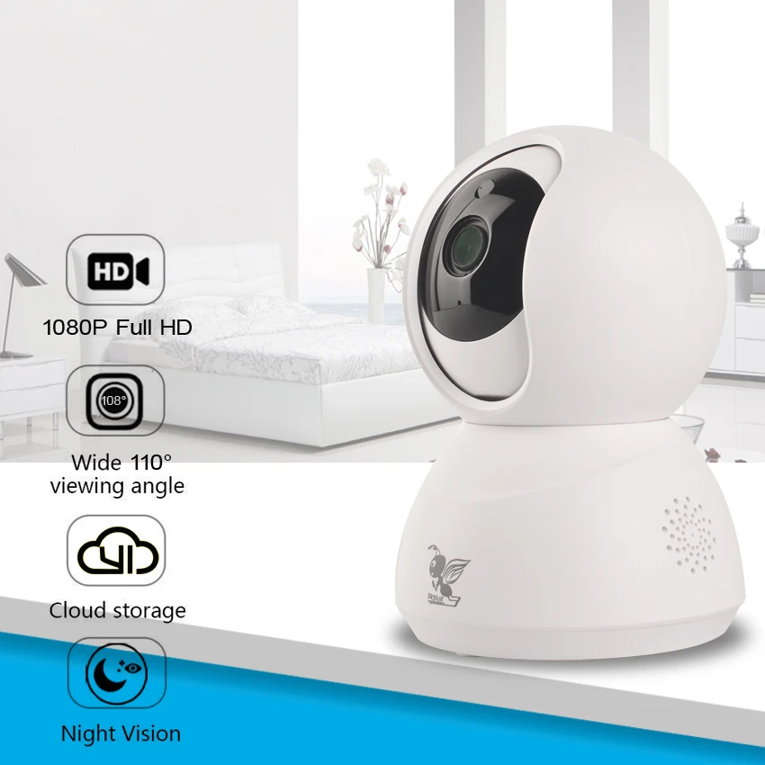 Full HD 1080 P 720 Крытый WiFi ip камера видеонаблюдения мини безопасности ночного видения