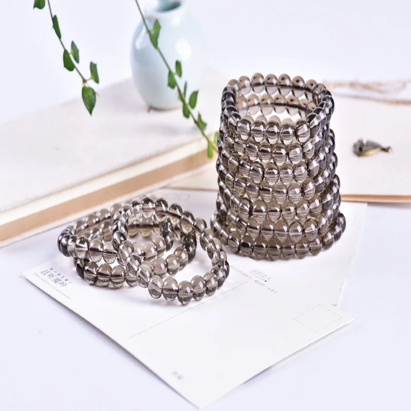 Оптовая продажа модный браслет дымчато коричневые ранние бусины мерцающие