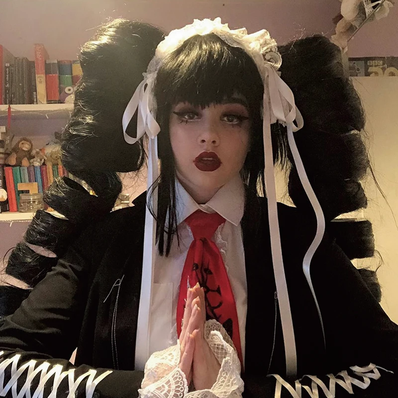 Anogol бренд DanganRonpa джунко эношима Ludenbeck Nanami Peko синтетические Косплей парики для Хэллоуина костюм Ролевые игры