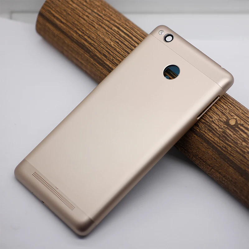 Gold YILIZOMANA Замена задней крышки батареи Чехол для Xiaomi Redmi 3 S/Redmi 3 Pro с боковыми кнопками Дверь чехол на заднюю крышку+ Инструменты - Цвет: Gold