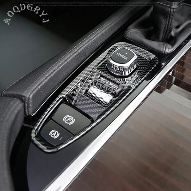 Автомобильный Стайлинг для Volvo XC90 XC60 S90 V90- ABS интерьер электронный ручной тормоз молдинг крышка отделка стикер 1 шт