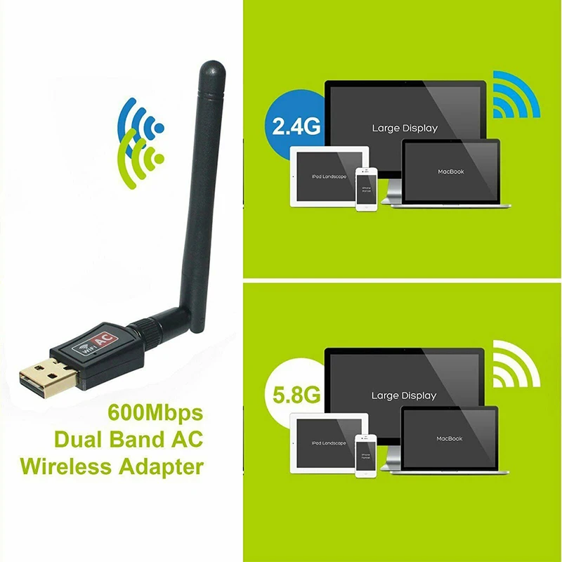 Мини USB Wifi адаптер 150 Мбит/с 2 дБ WiFi ключ MT7601 Wi-Fi приемник беспроводная сетевая
