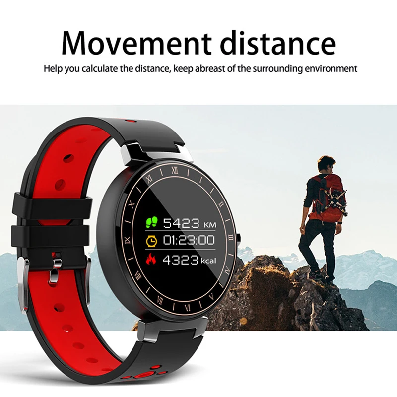 New Arrival Interpad Smart Bracelet IP68 Waterproof Sport Fitness Wristband Blood Pressure Smartband Heart Rate Monitor For Men |
