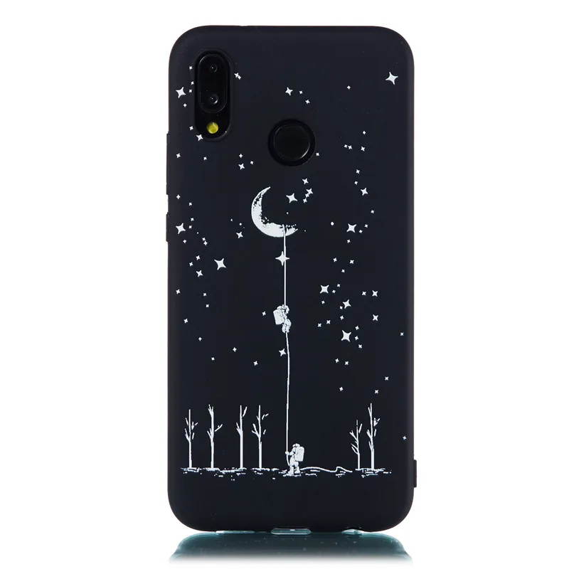 C Чехол для huawei P20 Lite с космонавтом, чехол для huawei P20 Lite, чехол P 20 Pro P20Lite P20Pro, мягкий чехол из ТПУ с изображением космонавта Луны планеты - Цвет: C