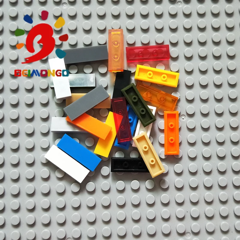 Бесплатная доставка! BEIMONGO блоки плоская плитка 1x3 строительные 200 шт