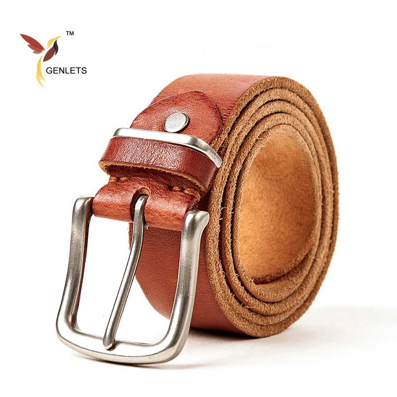 2017 Новый бренд Роскошный ремень мужские джинсовые кожаные ремни с пряжкой для