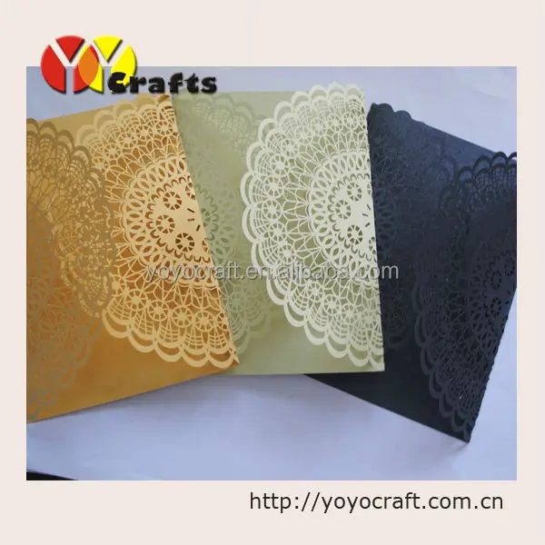 50 шт. бумажная карта роскошные модные кружевные свадебные пригласительные карты