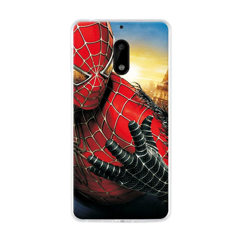 Очаровательный чехол для телефона Marvel Hero Captain America Nokia 6 Железный человек Звездные