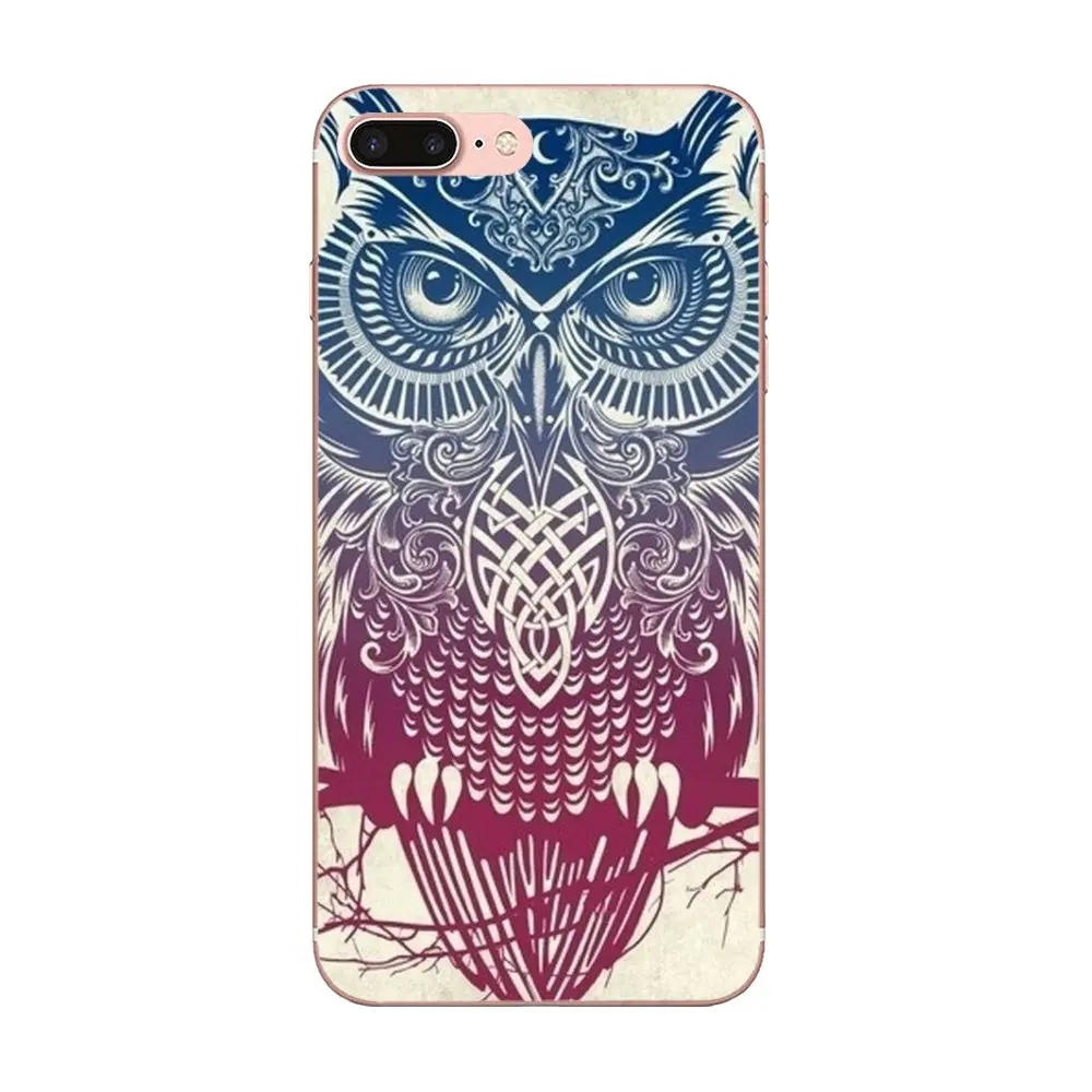as picture Animal Night Owl Lovely For Galaxy Alpha Core Note 2 3 4 S2 A10 A20 A20E A30 A40 A50 A60 A70 M10 M20 M30 TPU New Style Unique - Color: as picture
