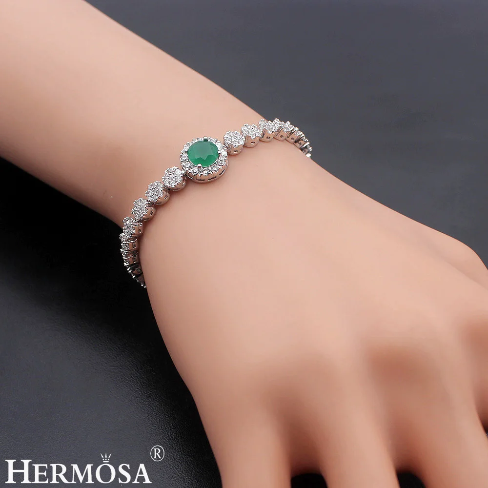 Hermosa модный тонкий Серебристый браслет 7 дюймов 18 см | Украшения и аксессуары