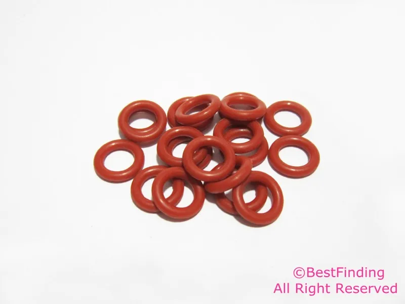 10 мм гранатовые силиконовые уплотнительные кольца красные круглые или плоские