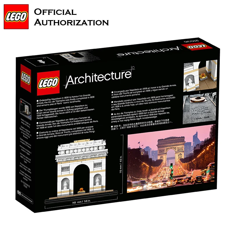 LEGO строительные блоки игрушки серии архитектура Триумфальная арка 386 шт. для