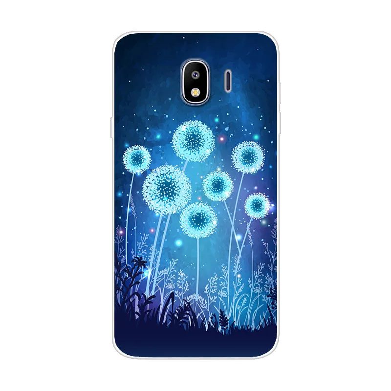 Милый чехол для samsung Galaxy J4 силиконовый с мультяшным рисунком из мягкого ТПУ