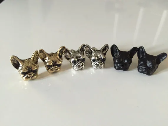 Новинка 2016 серьги в виде французского бульдога новые модные украшения для женщин