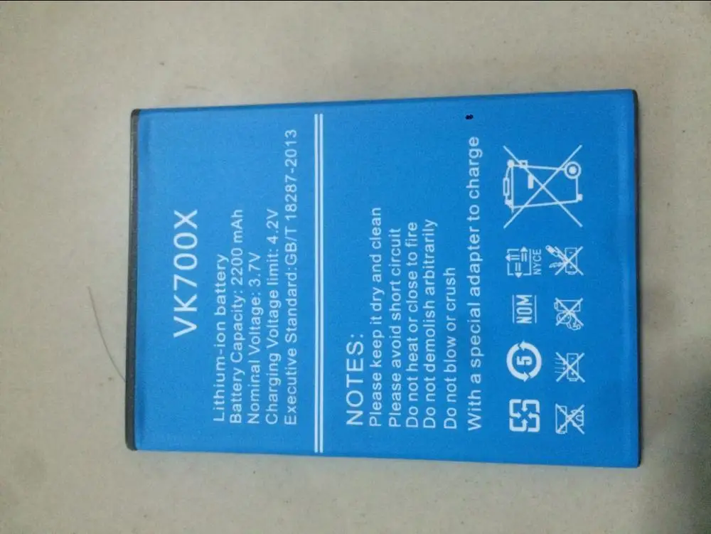 Vkworld VK700X 100% оригинальный литий ионный аккумулятор 2200 мАч замена для смартфона