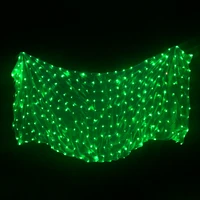 belly dancing led silk veil bellydance accessories luminous light up led scarf veil professional stage performance shiny prop