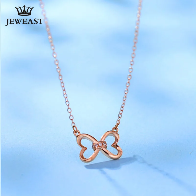 Ожерелье из 18-каратного золота с бриллиантами подвеска в виде бабочки Женская