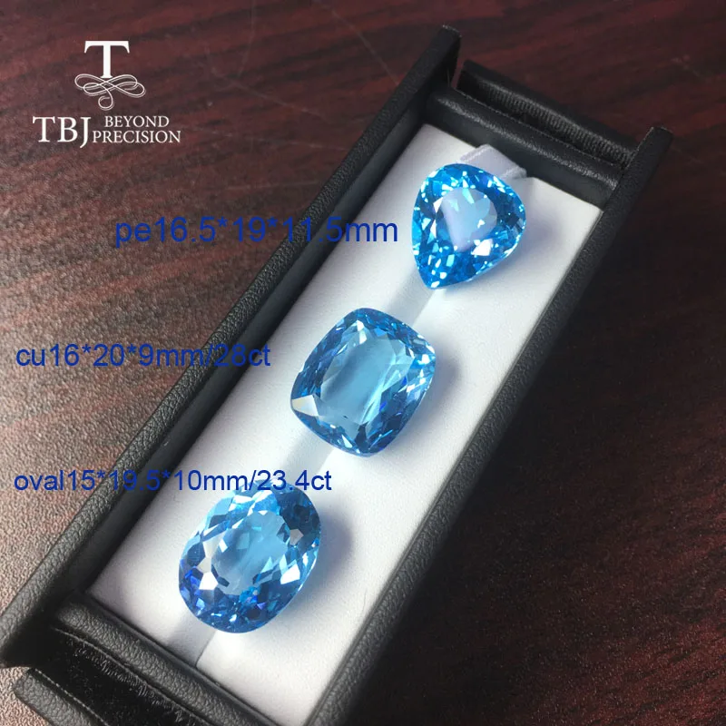 Tbj натуральный бразильский голубой топаз Микс форма настоящий свободный