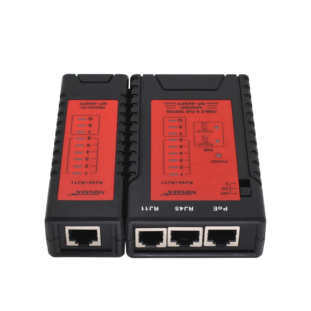 Noyafa NF 468PF тестеры кабеля POE проверка тестером на RJ11 & RJ45 кабель быстрого