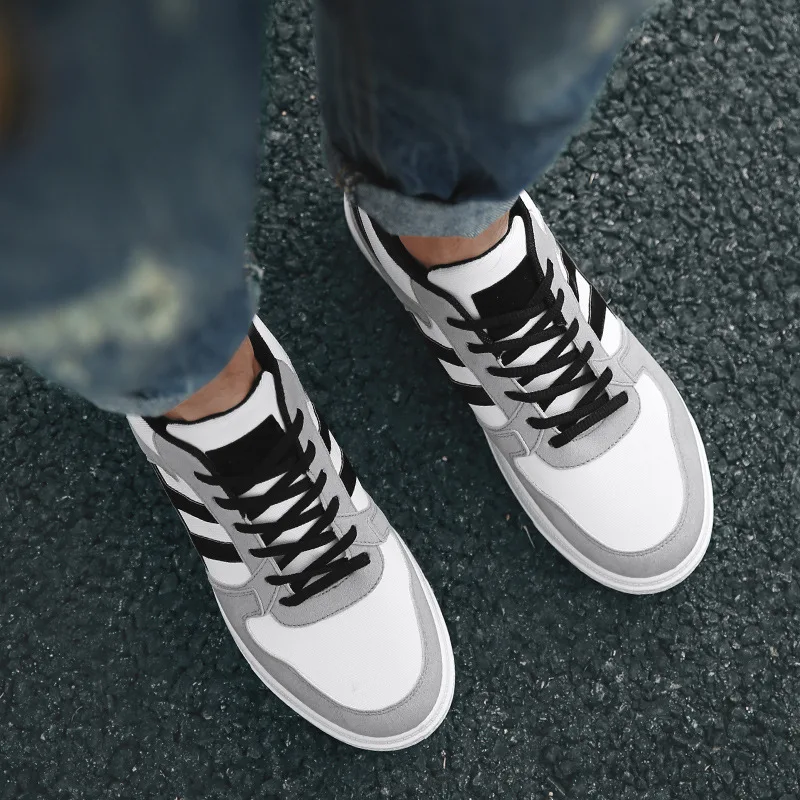 Новинка осени 2018 года Модные простые туфли на плоской подошве Мужская модная