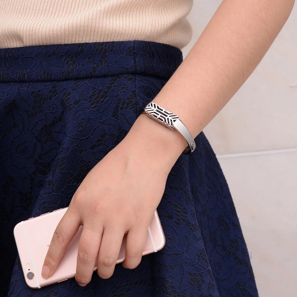 Аксессуар браслет из нержавеющей стали часы ремешок для Fitbit Flex 2 Android телефон наручные часы Мода Bluetooth