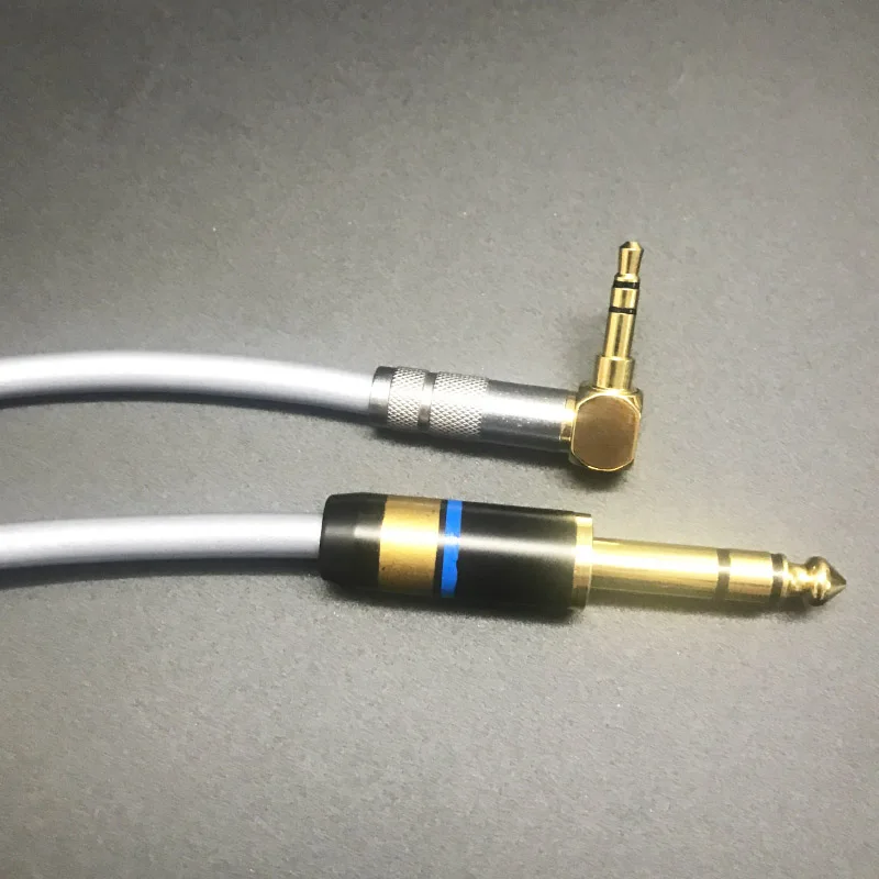 MPS X 22 HiFi 99.9997% OFC + посеребренный 24K позолоченный штекер 3 5 мм 90 градусов до 6 35