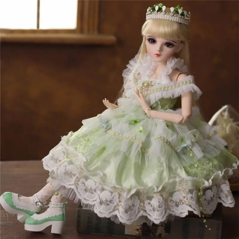 could change eye BJD кукла 1/3 карие глаза с BJD одежда парики обувь макияж ручной работы красота игрушки силиконовые Reborn кукла игрушка для детей - Цвет: could change eye
