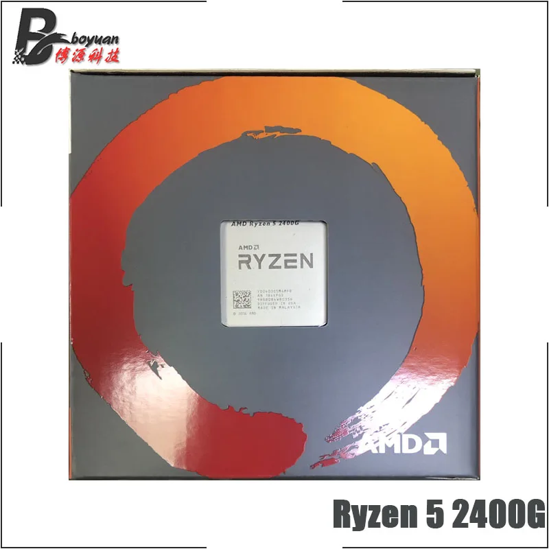 Четырехъядерный процессор AMD Ryzen 5 2400G R5 3 6 ГГц Восьмиядерный L3 = 4 м 65 Вт YD2400C5M4MFB Socket