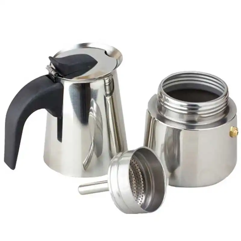Горячая Распродажа, 450 мл/600 мл, эспрессо, Moka Pot, 304 нержавеющая сталь, латте, Перколятор, офисные, семейные, вечерние, восьмиугольный, кофейник