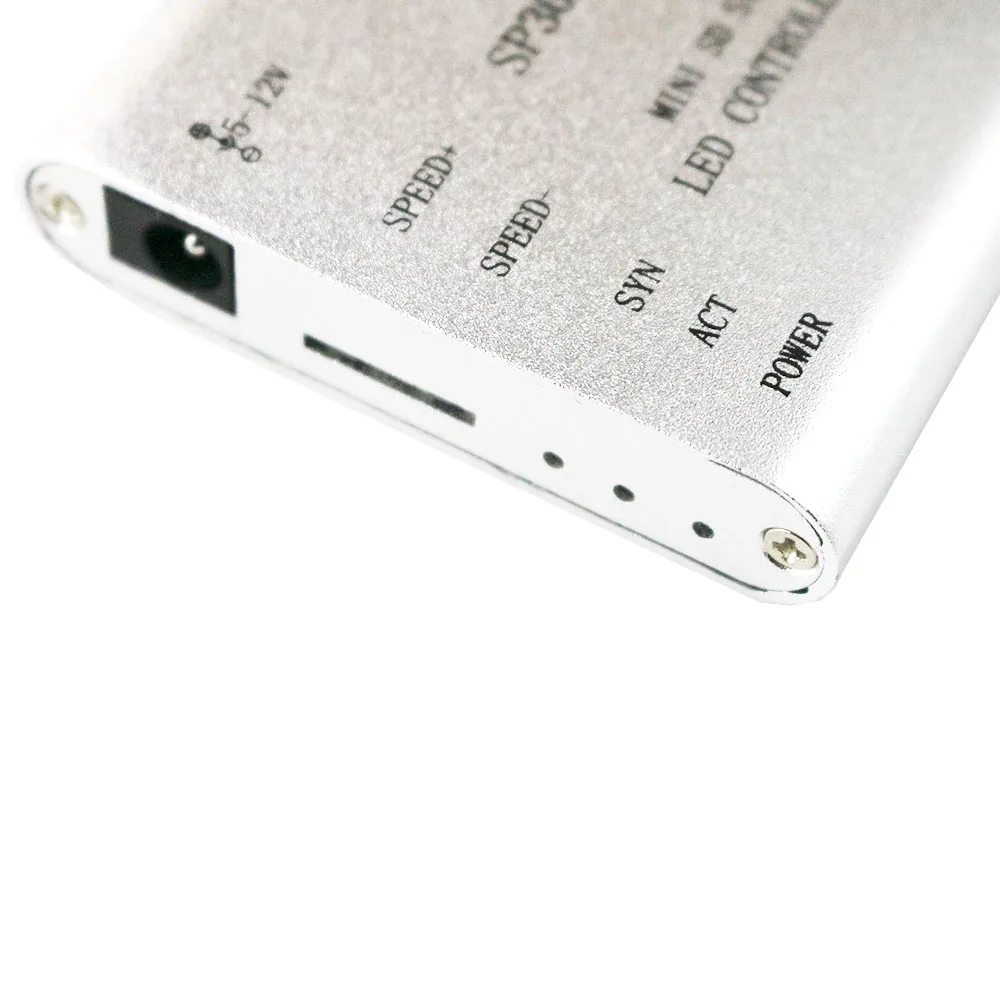 SP301E-MS программируемый радиочастотный синхронный контроллер APA102, SK6812, WS2812B, WS2811, SK9822 светодиодный 2048 пикселей программный контроллер DC5~ 12 В