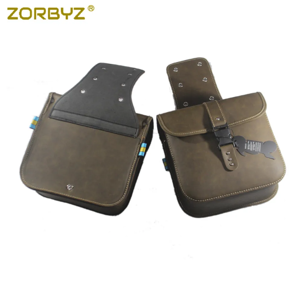 ZORBYZ мотоцикл чай искусственная кожа сиденье мешок Panniers седло боковые сумки для