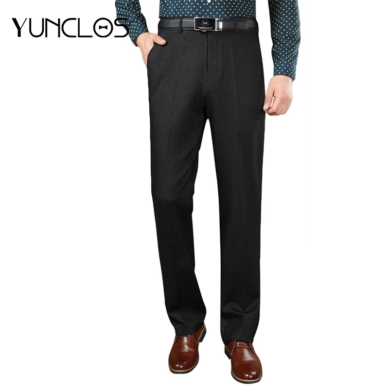 YUNCLOS Новое поступление брюки для мужчин темно серый Pantalon Hombre длинные мужские