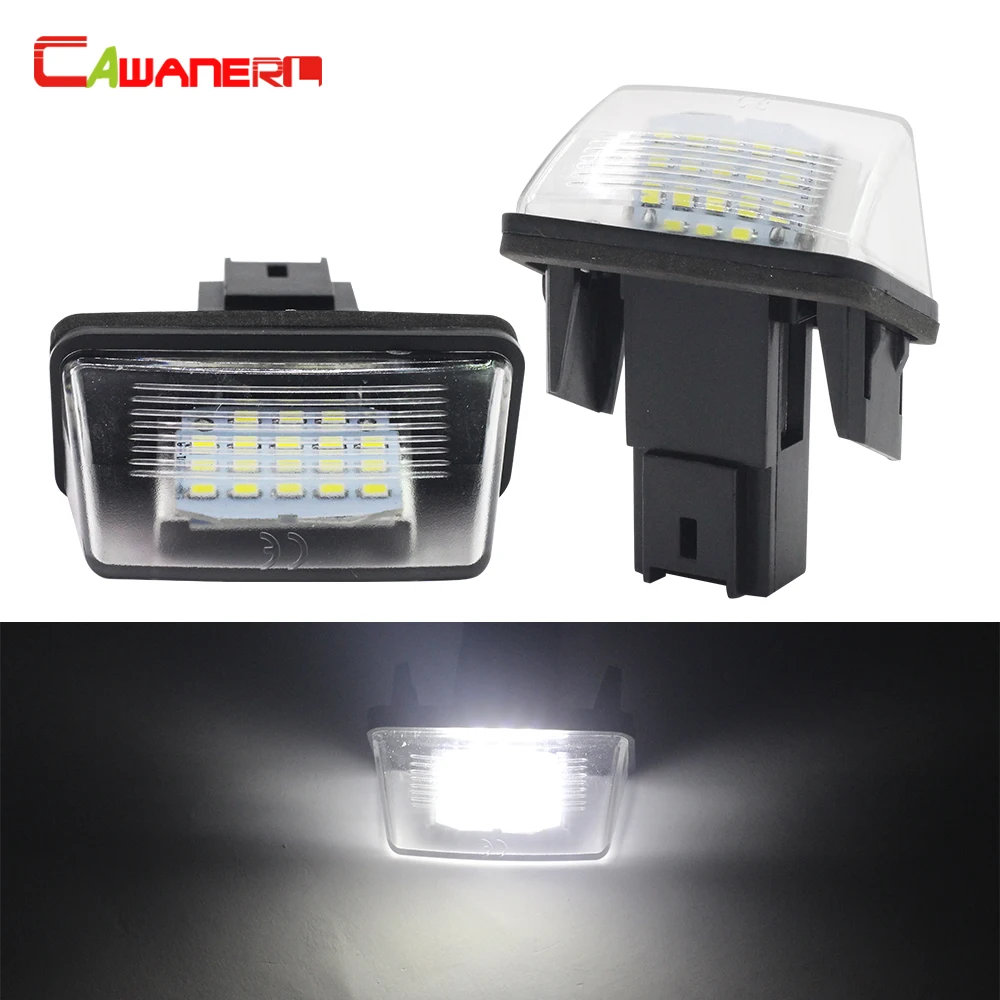 Cawanerl для Peugeot 206 207 306 307 407 406 5008 Citroen C3 C4 C5 C6 автомобильный Стайлинг светодиодный номерной знак белый 12 В|car
