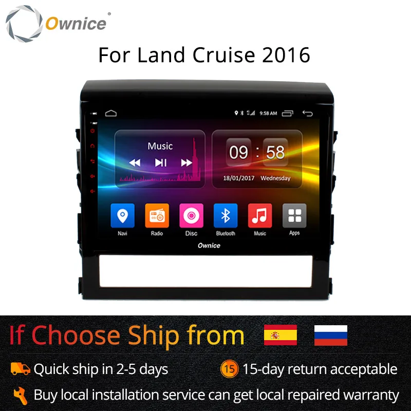 Ownice K1 K2 android 8 1 octa core Автомобильный dvd плеер для Toyota land cruiser 200 LC200 2016 gps радио 4