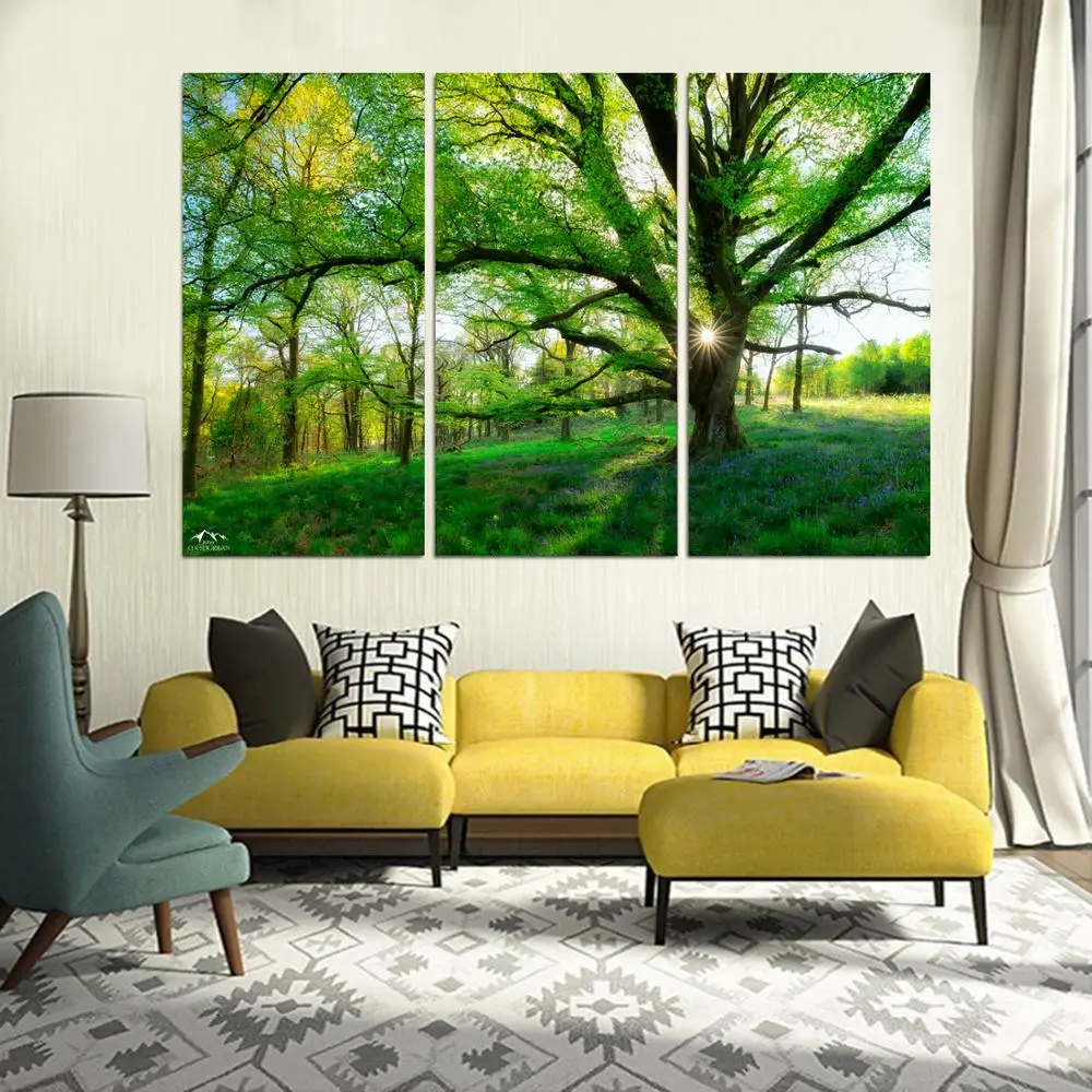 Drop shipping 3 Panel printed painting Landscape Wall Art Picture Home Decoration Living Room Modern LS736 | Дом и сад