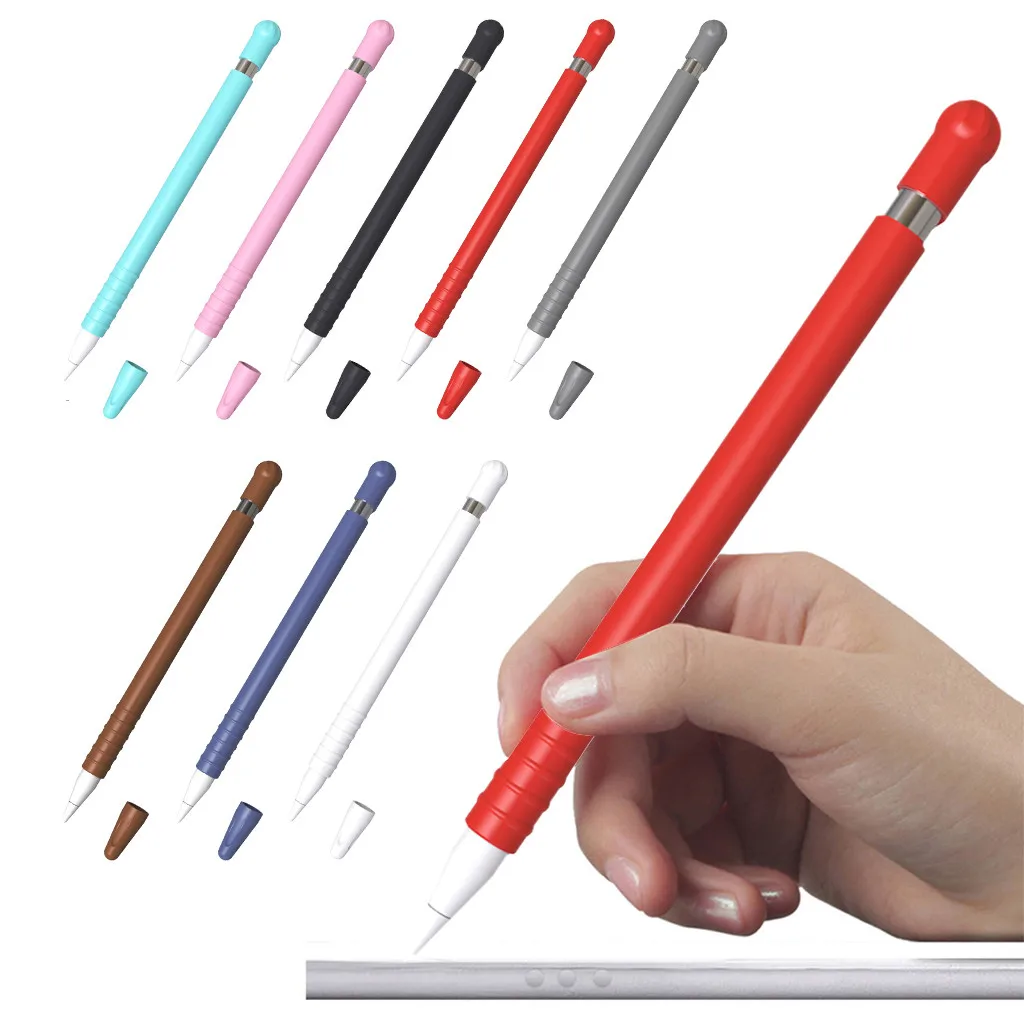 BINMER Colorful Silicone Compatible For Apple Pencil Case IPad Tablet Touch Pen Stylus Protective Sleeve Cover | Компьютеры и офис