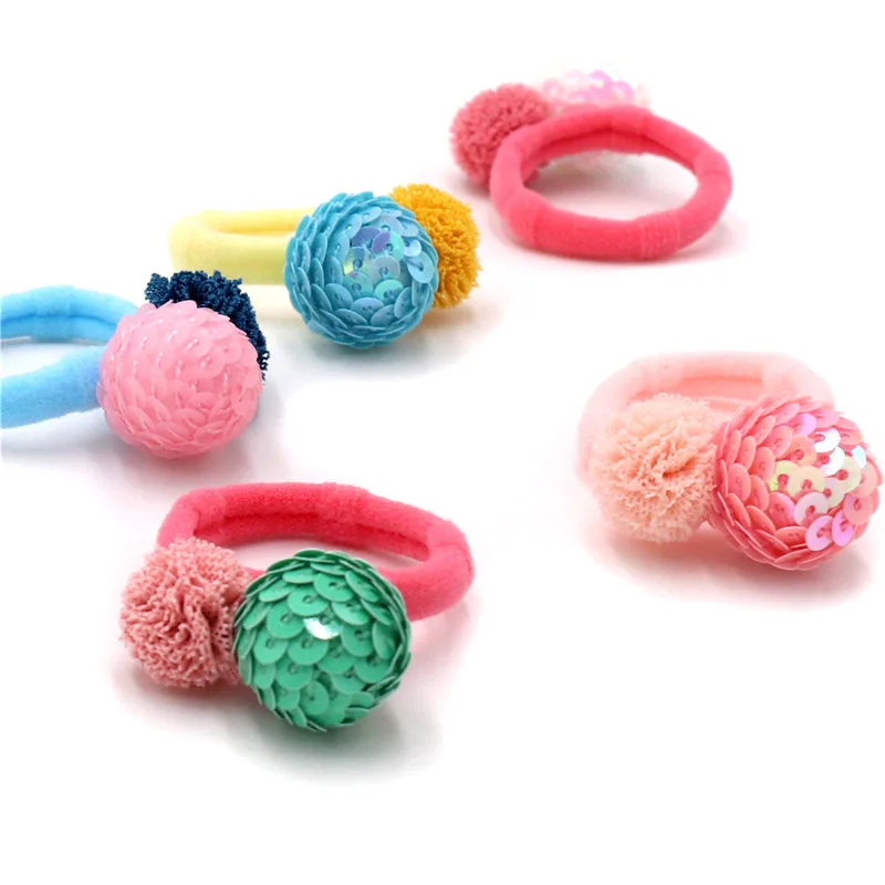 Набор Новинка детская эластичная шпилька для волос Корейский шар ювелирные