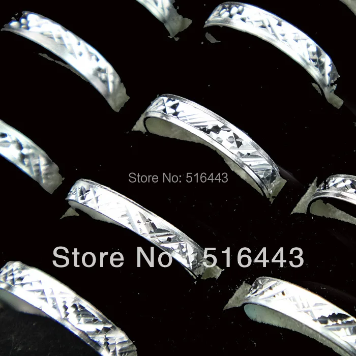 

Fashion 200pcs Aluminum Rings Wholesale Jewelry Lots A-089