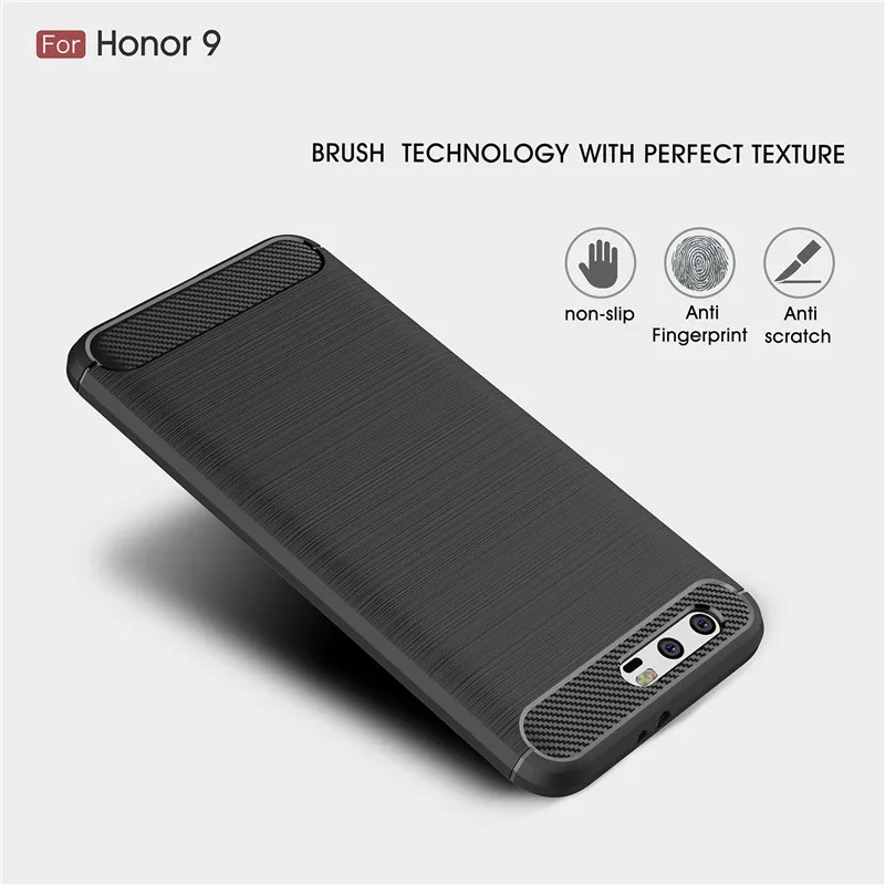 Мягкий чехол для телефона из ТПУ углеродного волокна Huawei Honor Magic 5C 5X 6A 6X 7C 7X 8 9 10 Lite V8