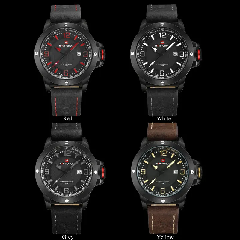 NAVIFORCE Китай Топ бренд спортивные часы для мужчин 30 м водонепроницаемые из